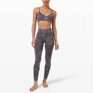 Lululemon Lululemon Ebb to Street Tight *Wash Stone Wash Graphite Grey Sz 2